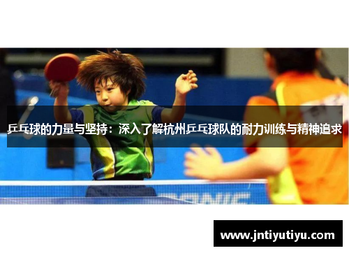 乒乓球的力量与坚持：深入了解杭州乒乓球队的耐力训练与精神追求